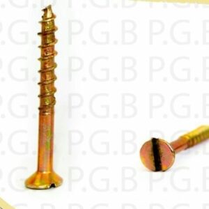 پیچ چوب طلایی دو سو سایز 8* 1/2* 1