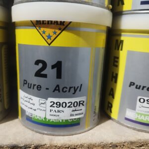 رنگ سفید پژو پارس 29020R دو جزئ 21 محار