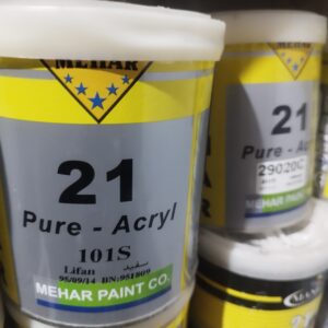 رنگ سفید لیفان 101S دو جزئ 21 محار