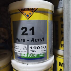 رنگ سفید پژو 206 دو جزئ 21 محار  1901