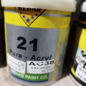 رنگ نارنجی orange دو جزئ 21 محار AC38