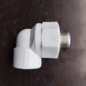 زانو مغزی فلزی سفید آذین سایز 25*3/4